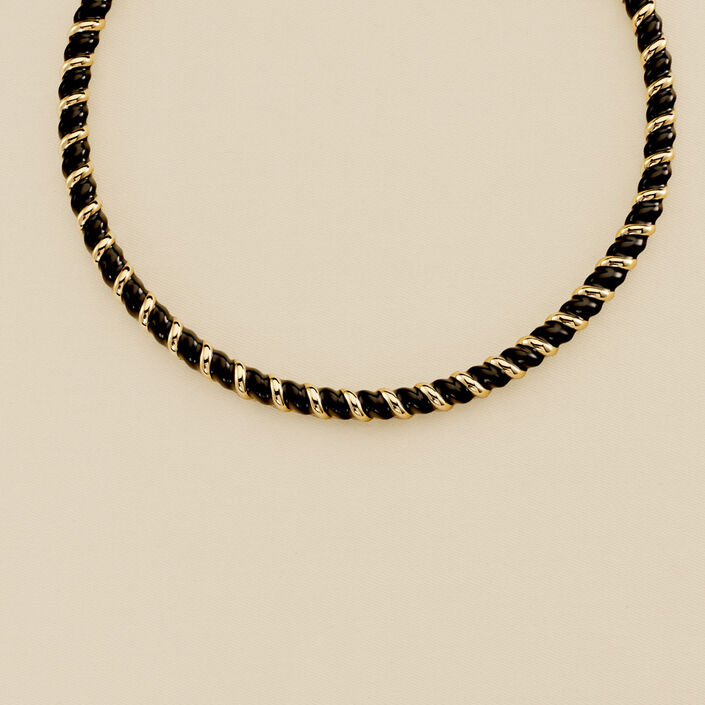 Collar corto SESHA - Negro / Oro - Collares  | Agatha
