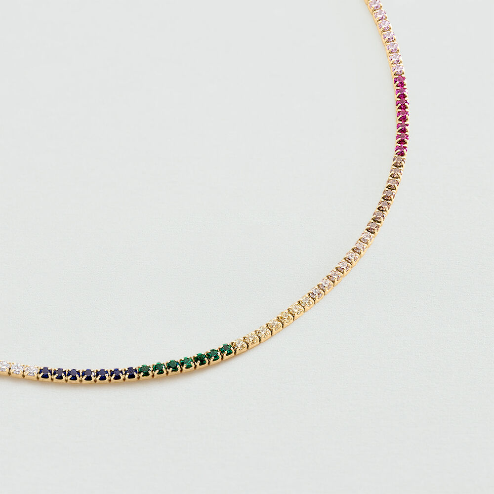 Chocker MULTICOL - Multicolor / Oro - Chocker  | Agatha