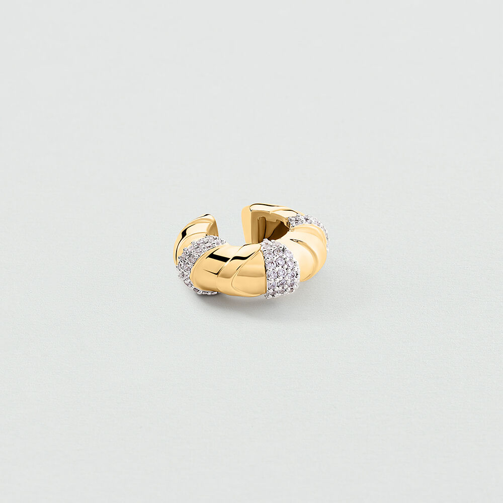 Ear cuff BE - Cristal / Dorado - Piercings  | Agatha