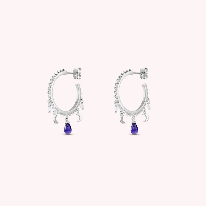 Criollas SWING - Amatista / Plata - Pendientes  | Agatha