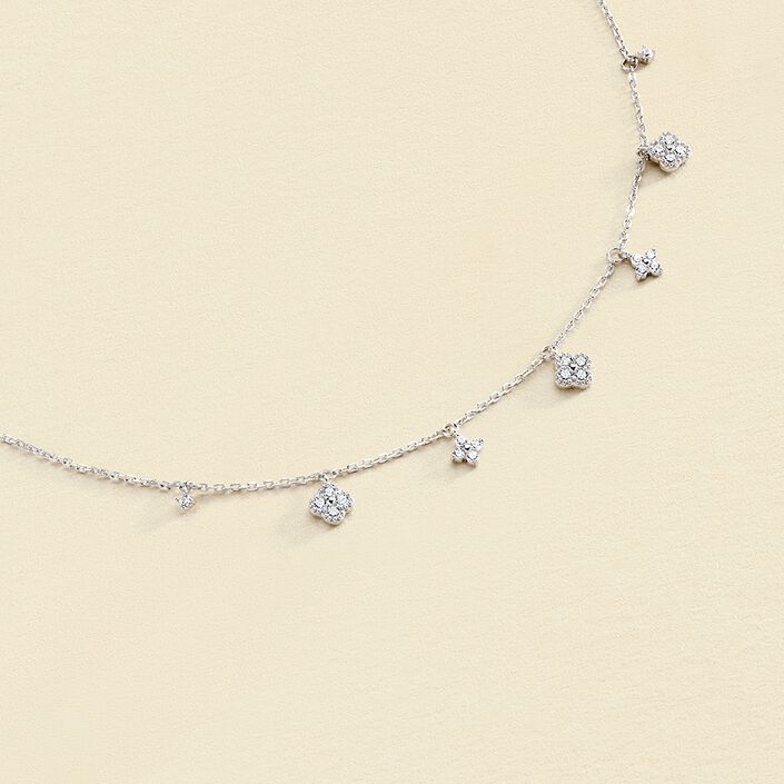 Collar corto BELOVED - Cristal / Plateado - Collares  | Agatha