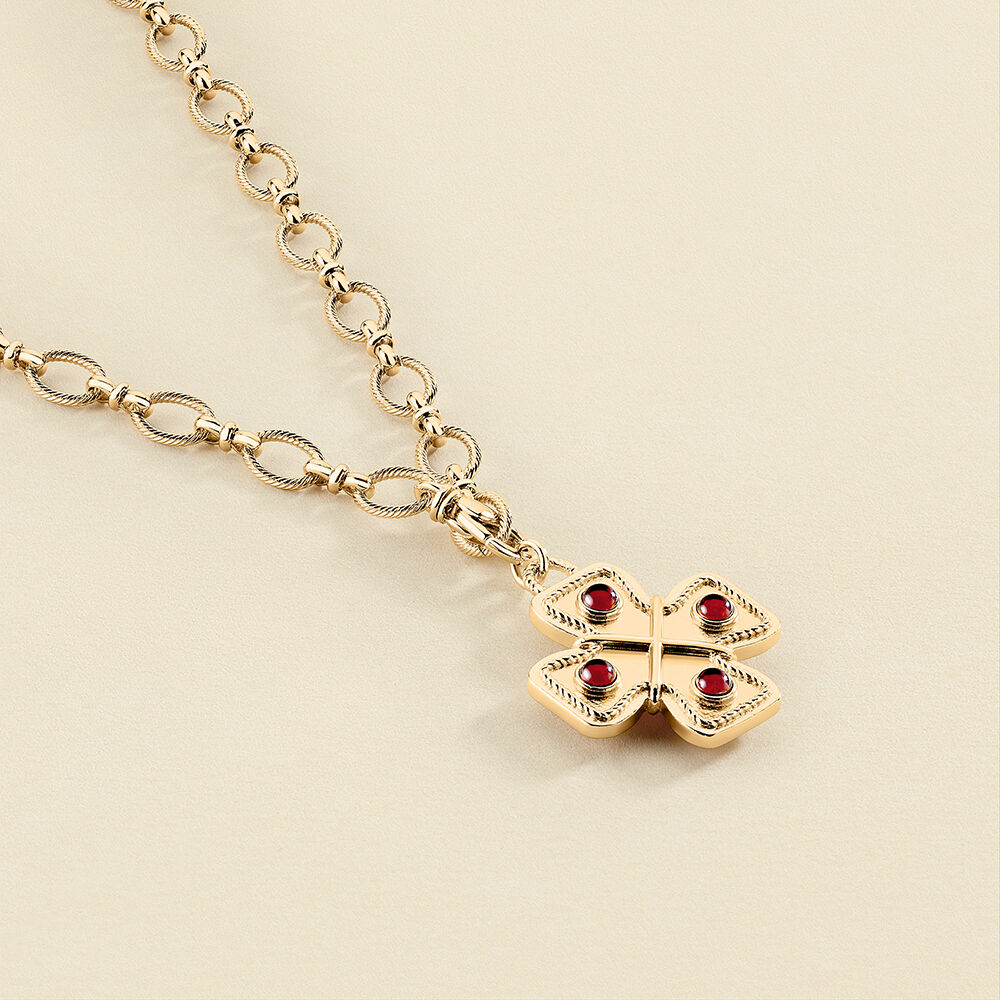 Collar corto N-13 - Rojo / Oro - Collar corto  | Agatha