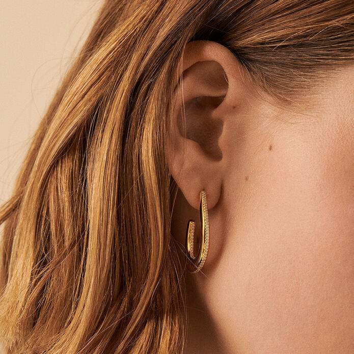 Criollas GEMINI - Cristal / Dorado - Pendientes  | Agatha