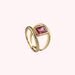 Anillo ancho CLEOPATR - Rosa / Oro - Anillos  | Agatha