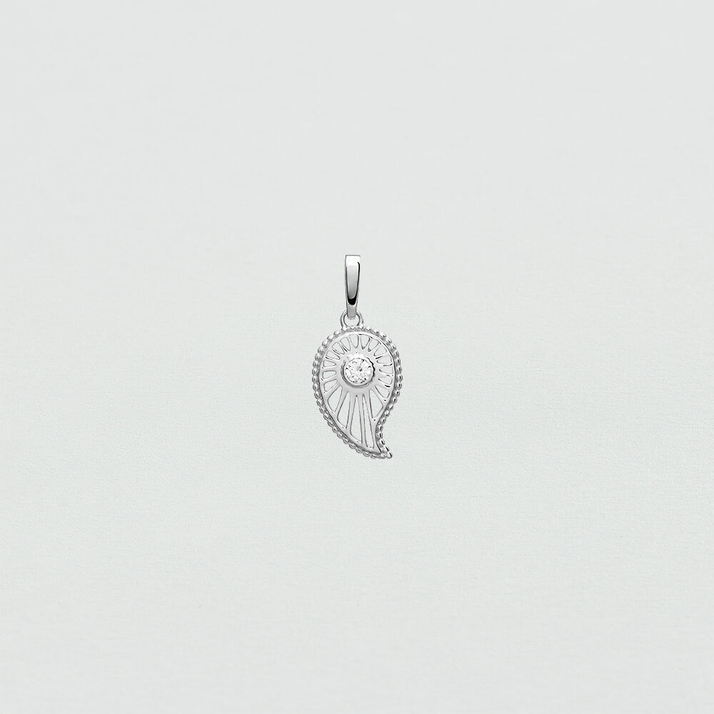 Colgante CACHEMIR - Cristal / Plateado - Outlet  | Agatha