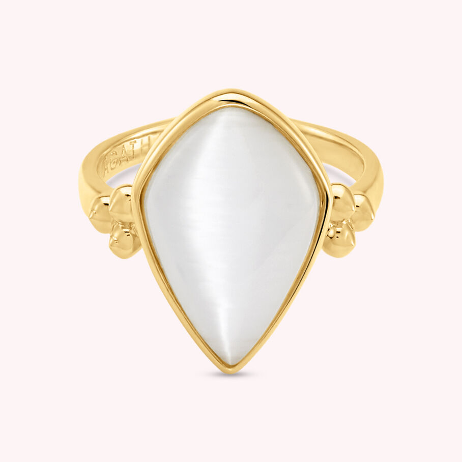 Anillo fino ECLIPSE - Blanco / Oro - Anillos  | Agatha