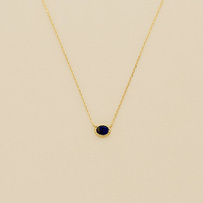 Collar corto ATMA - Lapis/ azul - Collares  | Agatha