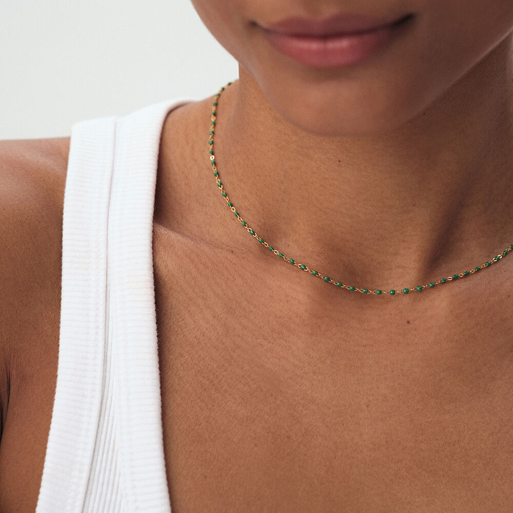 Collar corto SMARTY - Verde / Dorado - Collar corto  | Agatha