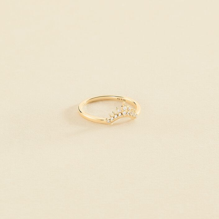 Anillo fino LUCKY EYE - Cristal / Dorado - Anillos  | Agatha