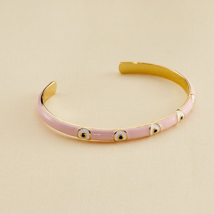 Pulsera rígida CYCLADES - Piedra de luna gris - Pulseras  | Agatha