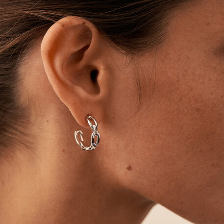 Criollas CHAIN - Plateado - Pendientes  | Agatha