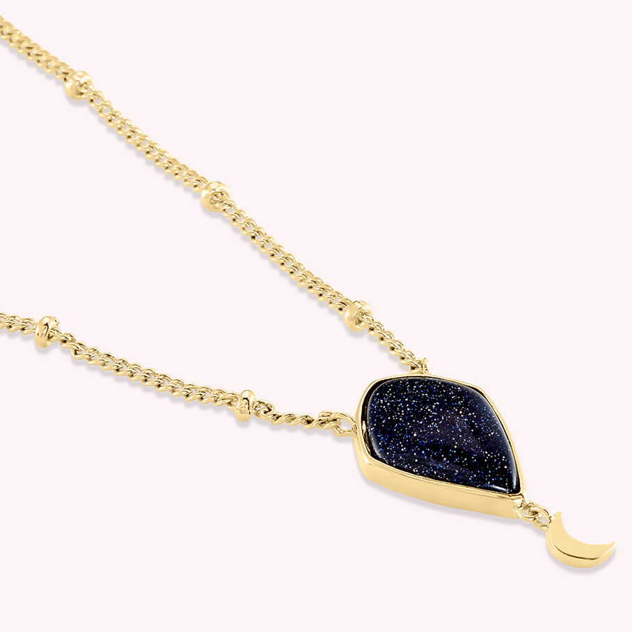 Collar corto ECLIPSE - Azul / Oro - Collares  | Agatha