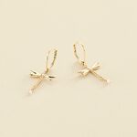 Pendientes largos DRAGONFLY - Dorado - Pendientes  | Agatha