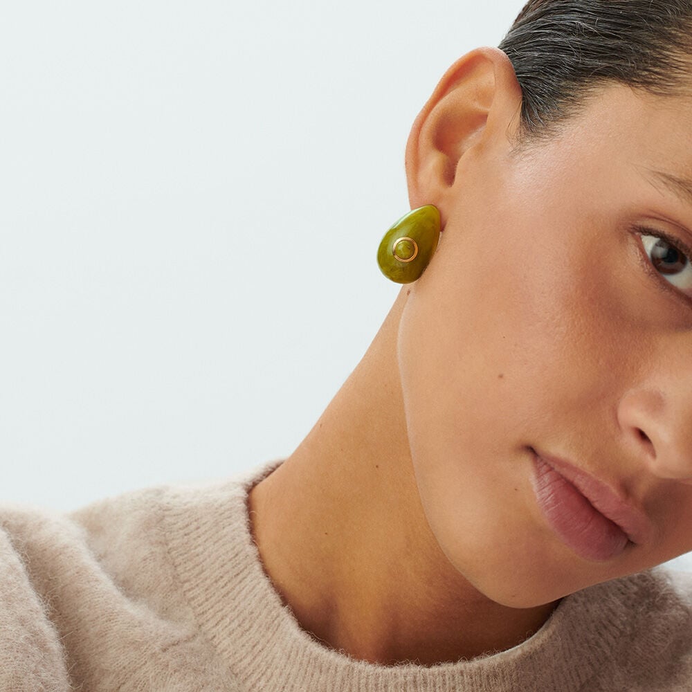 Pendientes largos EAR2BE - Caqui - Pendientes largos  | Agatha