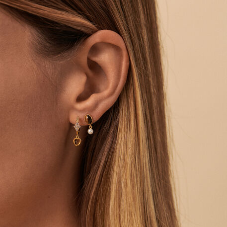 Piercing criolla PRECIEUX - Amarillo / Dorado - Piercings  | Agatha
