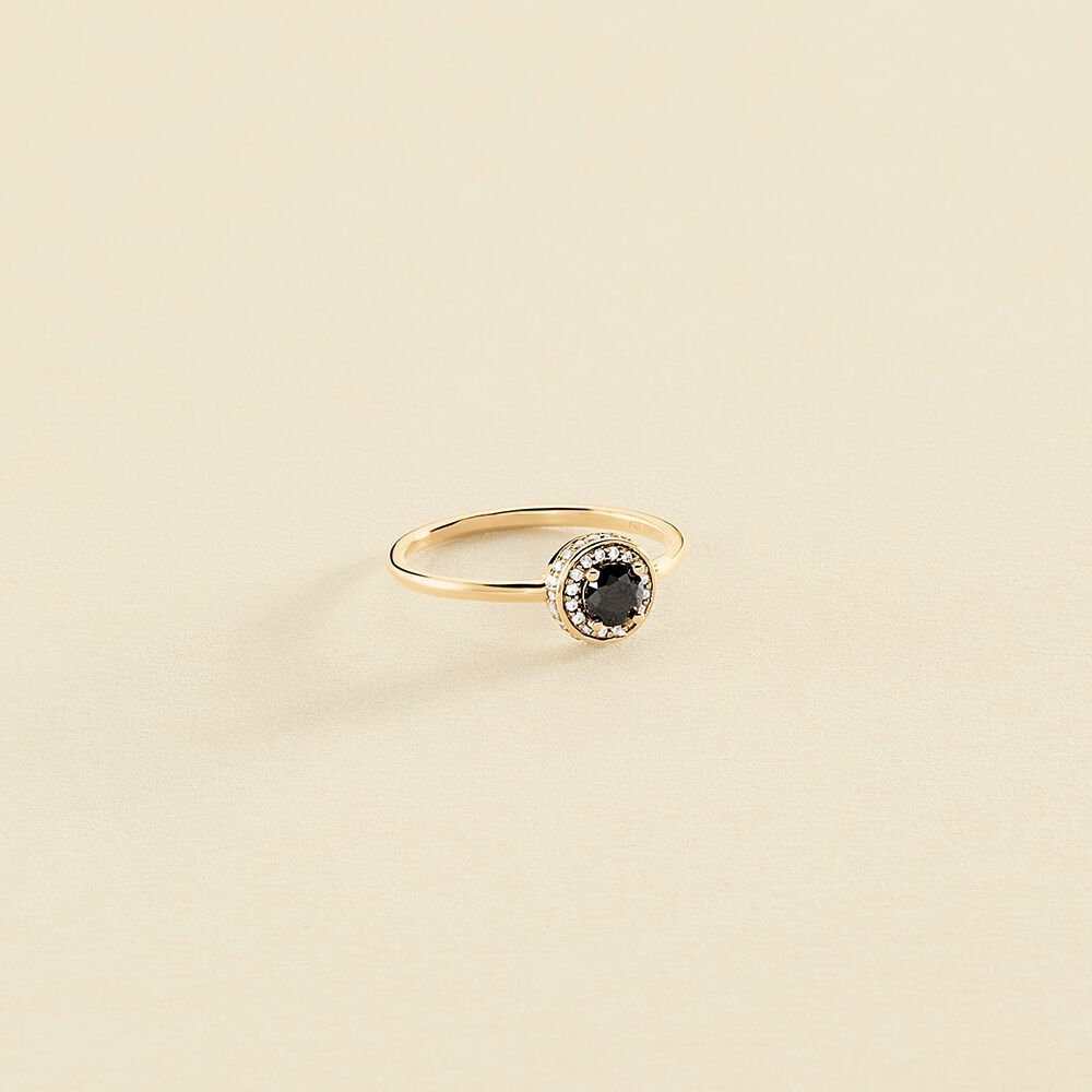 Anillo sales negro fino
