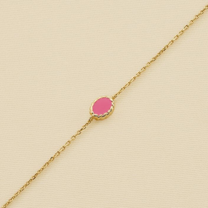 Pulsera de cadena ATMA - Madre perla / Rosa - Pulseras  | Agatha