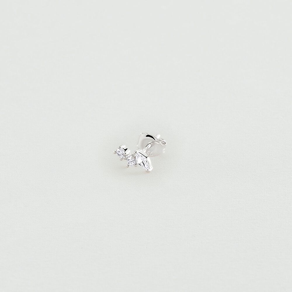 Piercing mini AMAS - Cristal / Plateado - Piercings  | Agatha