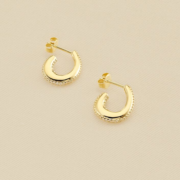 Criollas GEMINI - Cristal / Dorado - Pendientes  | Agatha
