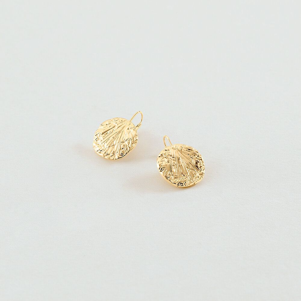 Pendientes largos ASTREE - Dorado - Pendientes para dormir  | Agatha