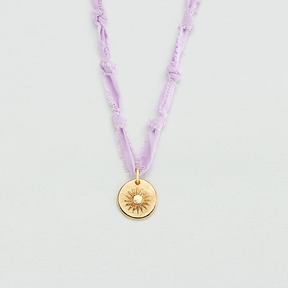 Collar midi TIARE - Violeta / Oro - Collares  | Agatha