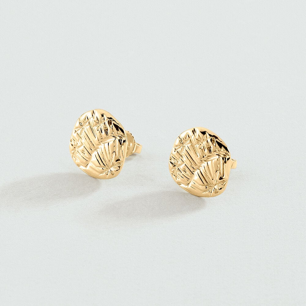 Pendientes cortos ASTREE - Dorado - Pendientes cortos  | Agatha