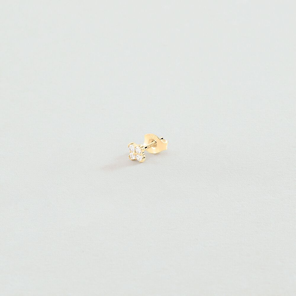 Piercing mini DAISY - Cristal / Dorado - Piercings  | Agatha