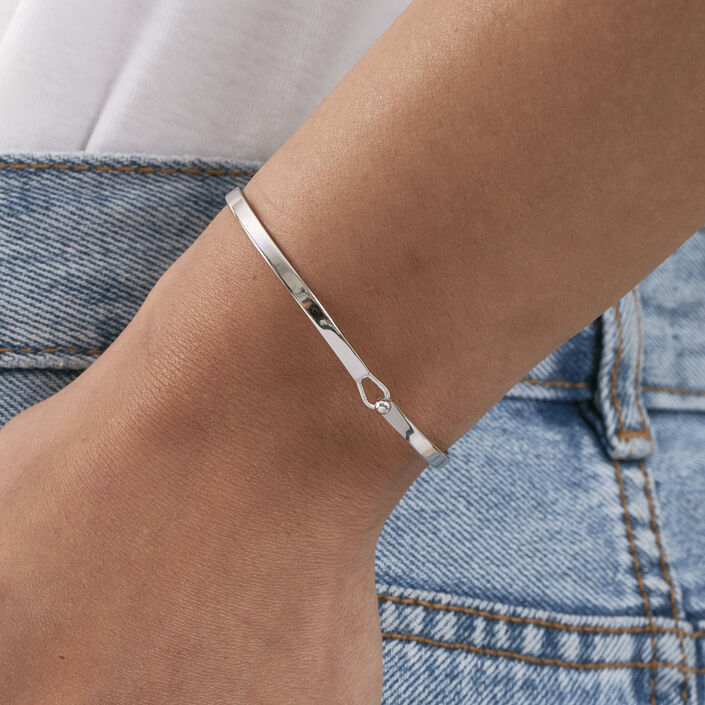 Pulsera rígida BANGLE - Plata - Pulseras  | Agatha