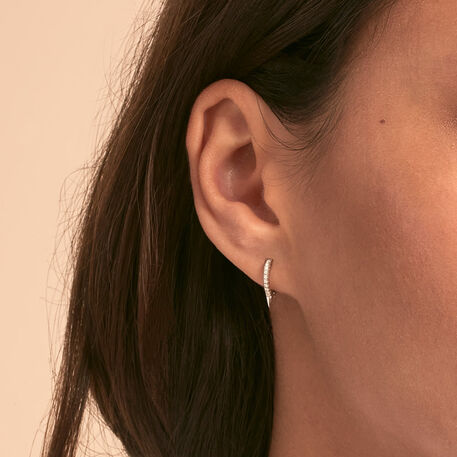 Piercing criolla PICBRIL - Cristal / Plateado - Piercings  | Agatha
