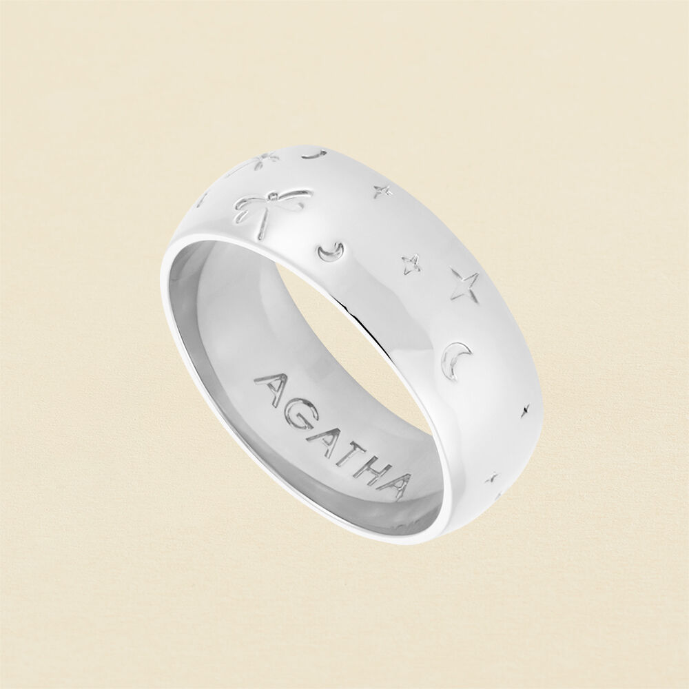 Anillo ancho FLY - Plateado - Anillo ancho  | Agatha