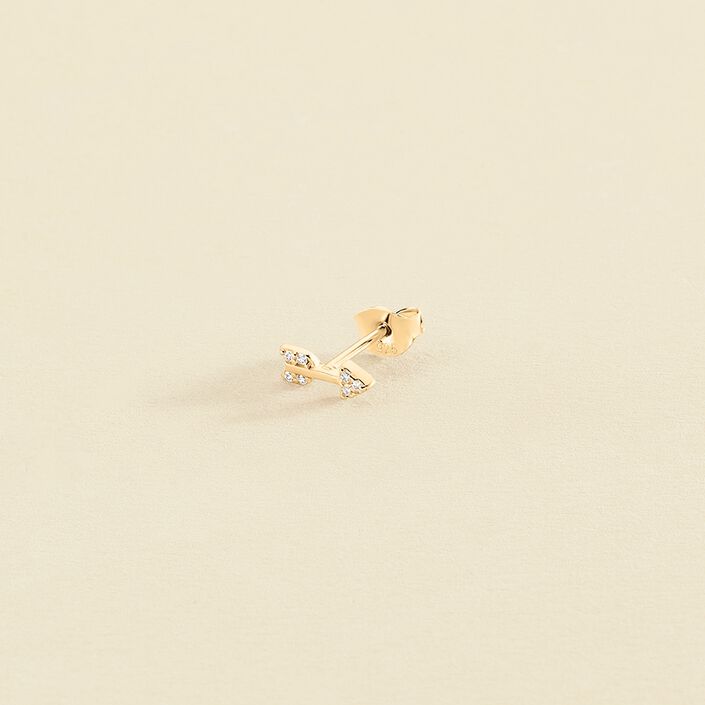 Piercing mini FLECHITA - Cristal / Dorado - Piercings  | Agatha