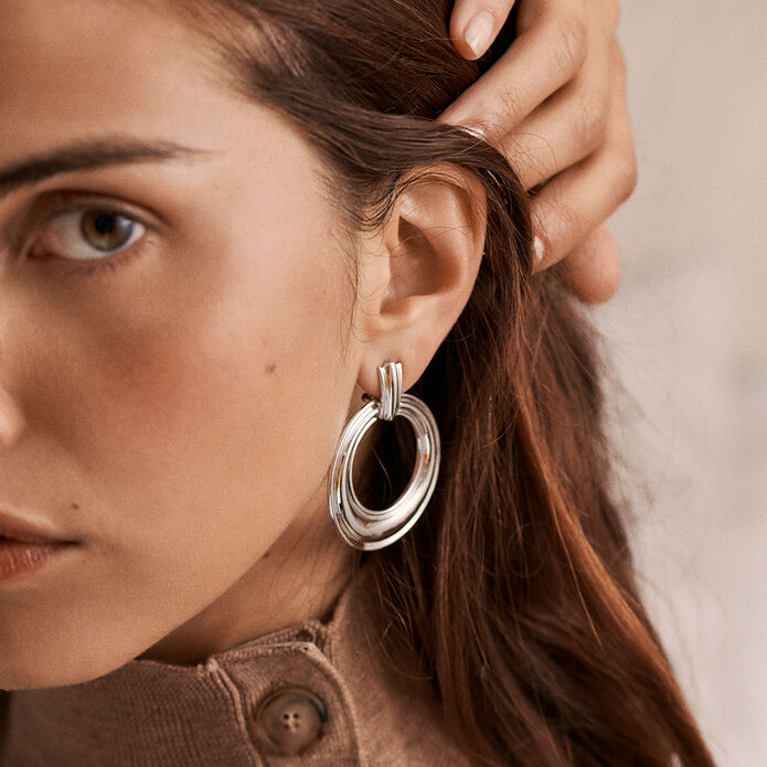 Pendientes largos SILVER - Plata - Pendientes  | Agatha