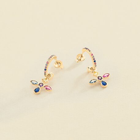 Criollas LUCES - Multicolor / Oro - Pendientes  | Agatha