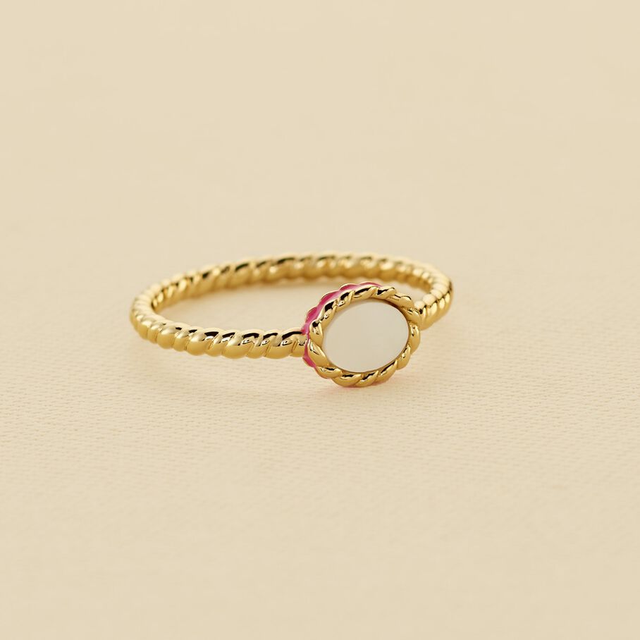 Anillo fino ATMA - Madre perla / Rosa - Anillos  | Agatha
