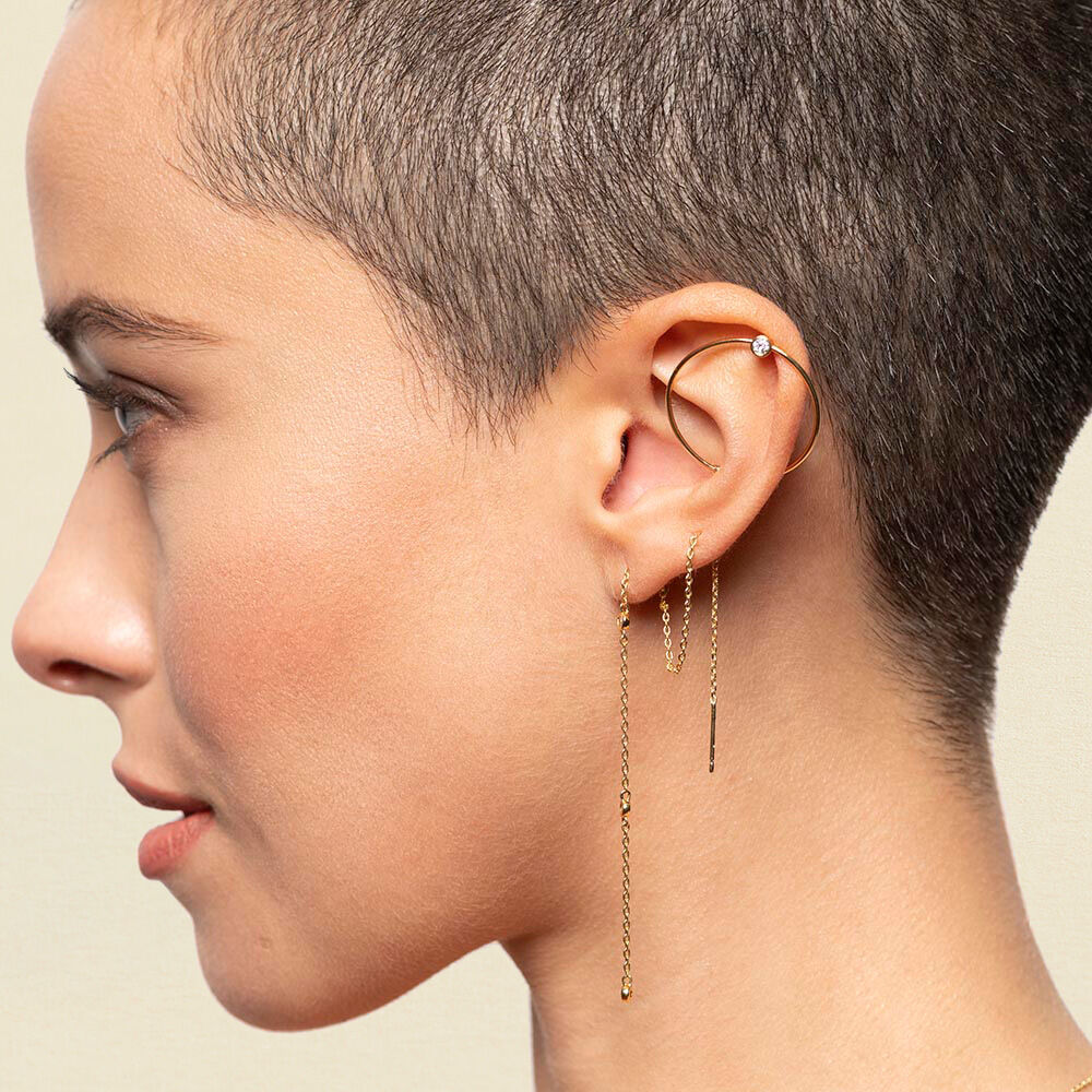Pendientes cortos MULHER - Cristal / Dorado - Pendientes cortos  | Agatha