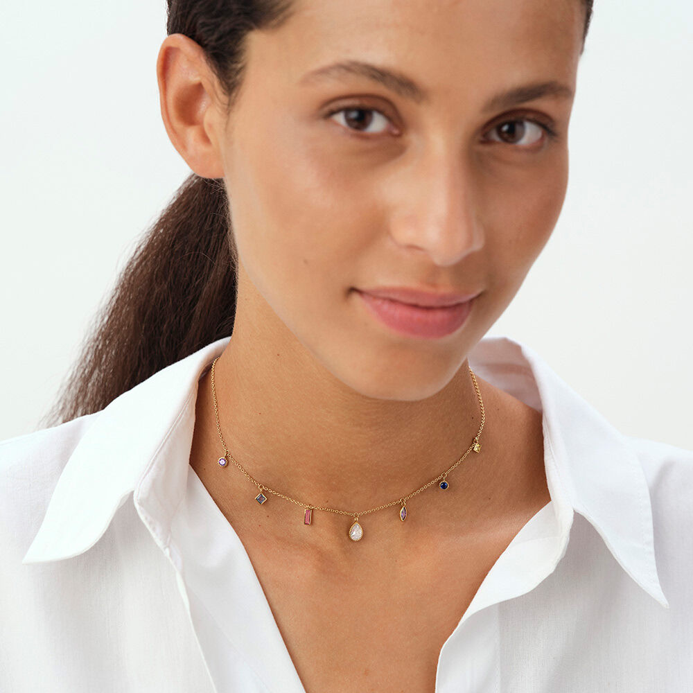 Anillo fino CRYSTAL - Cristal / Dorado - Anillos de fantas&iacute;a  | Agatha