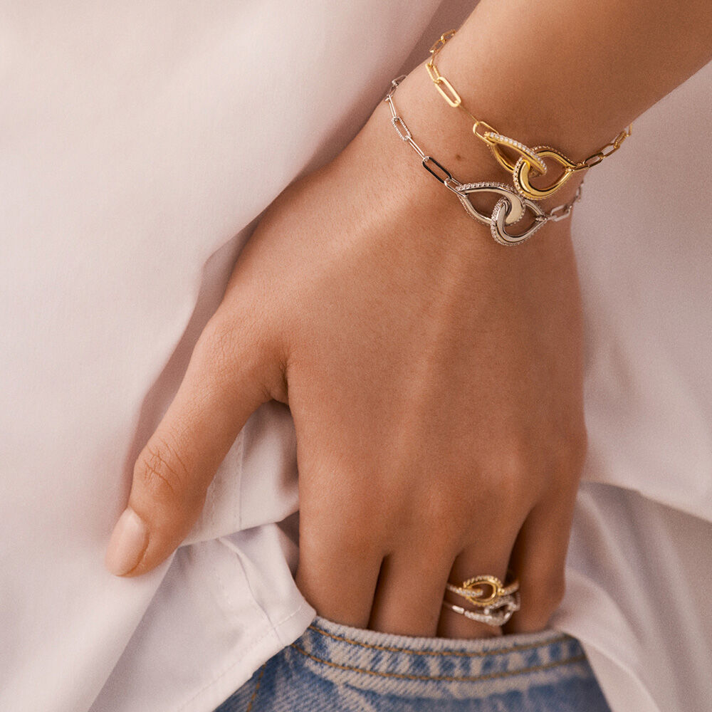 Pulsera de cadena GEMINI - Cristal / Dorado - Pulseras  | Agatha
