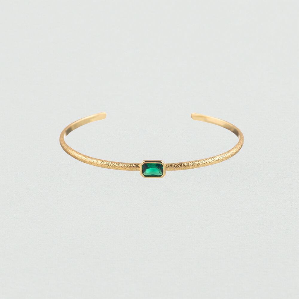 Pulsera rígida CLEOPATR - Verde / Dorado - Pulsera rígida  | Agatha