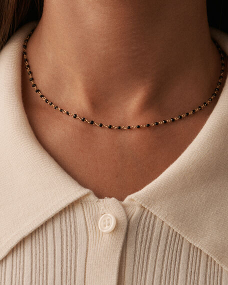 Collar corto SMARTY - Negro / Oro - Collares  | Agatha