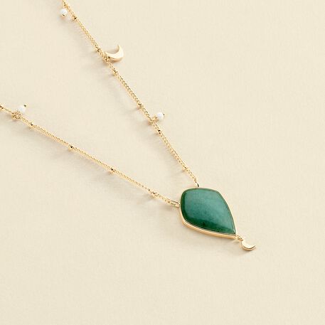Collar corto MOON - Aventurine - Collares  | Agatha