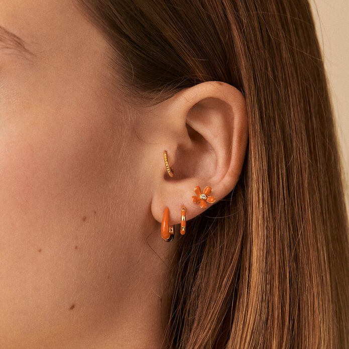 Piercing mini MIX & MATCH - Naranja / Oro - Piercings  | Agatha