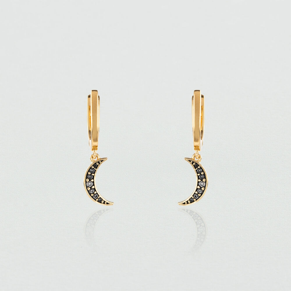 Pendientes largos NOVA - Cristal / Dorado - Pendientes largos  | Agatha