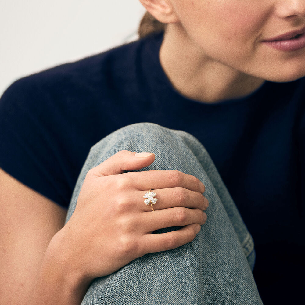 Anillo fino FELICIA - Dorado / Plateado - Anillos de fantas&iacute;a  | Agatha