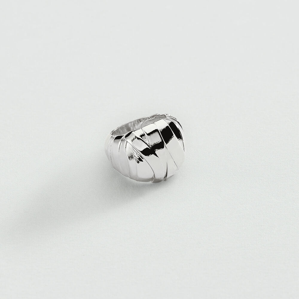 Anillo ancho BE - Plateado - Anillo ancho  | Agatha