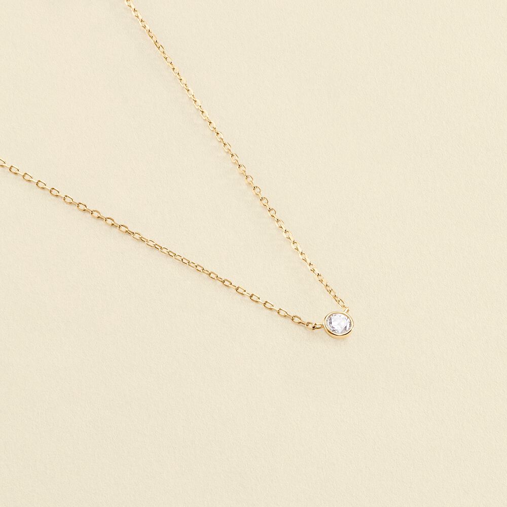 Collar corto BRILLANT - Cristal / Dorado - Collares  | Agatha