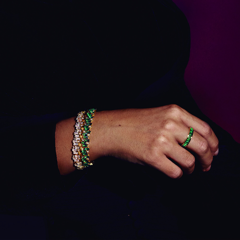 Pulsera de cadena GRETA - Cristal / Dorado - Pulsera de cadena  | Agatha