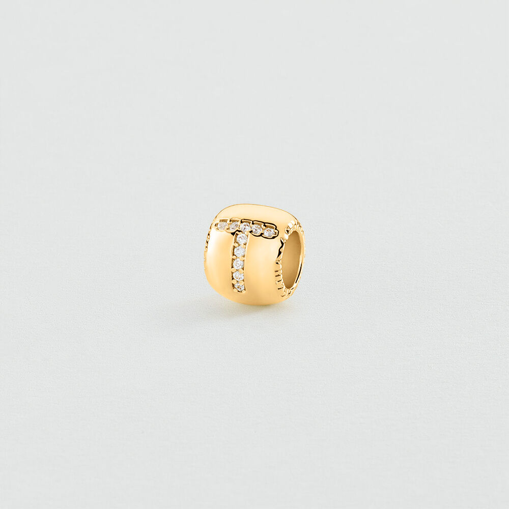 Colgante LUCKY - Cristal / Dorado - Joyas  | Agatha