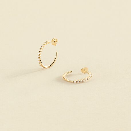 Criollas BELOVED - Cristal / Dorado - Pendientes  | Agatha