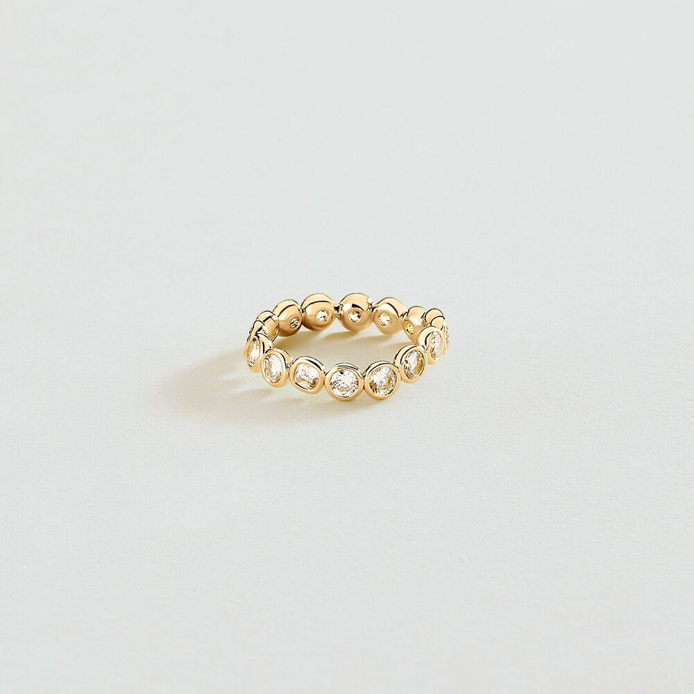 Anillo fino ADAMAS - Cristal / Dorado - Anillos de fantas&iacute;a  | Agatha