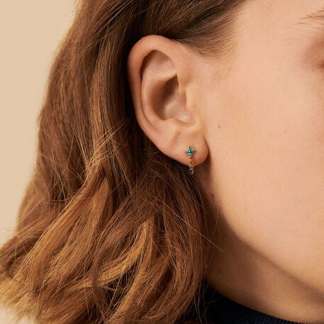 Criollas BELOVED - Multicolor / Oro - Pendientes  | Agatha